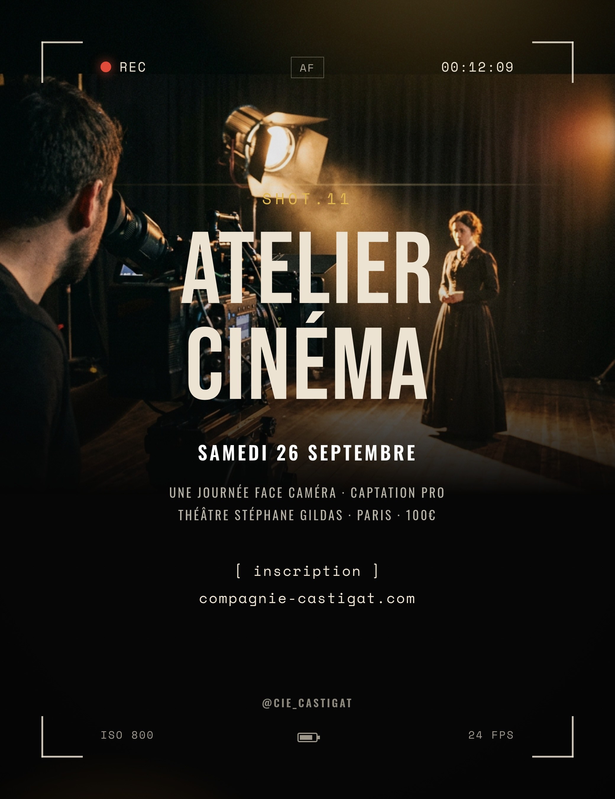 Affiche SHOT.11 — Atelier cinéma, samedi 26 septembre